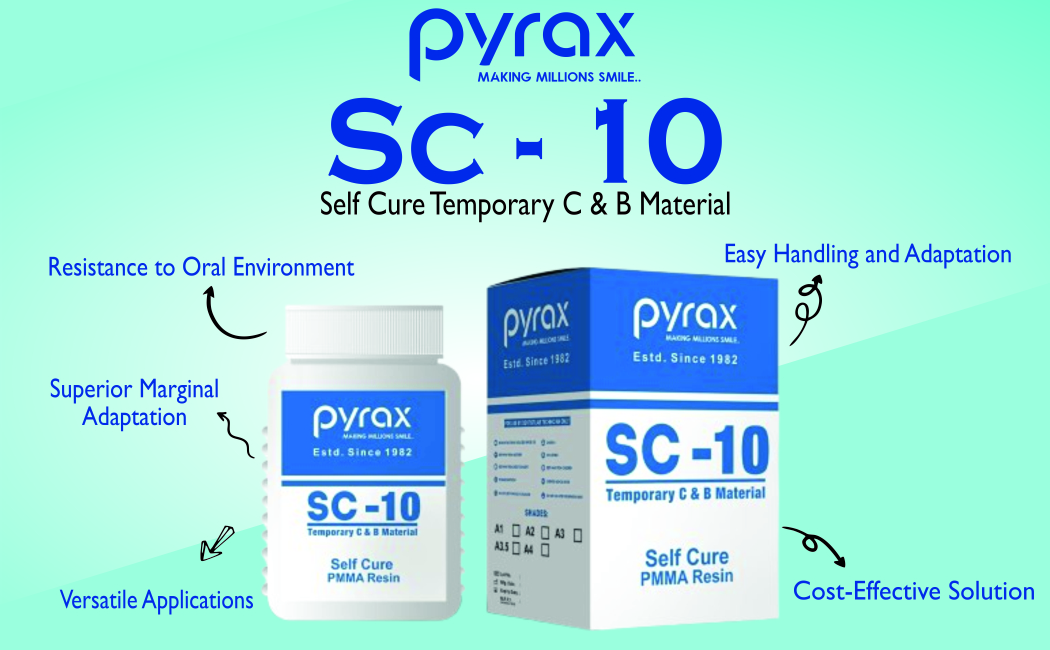 self cure temporary c and b material