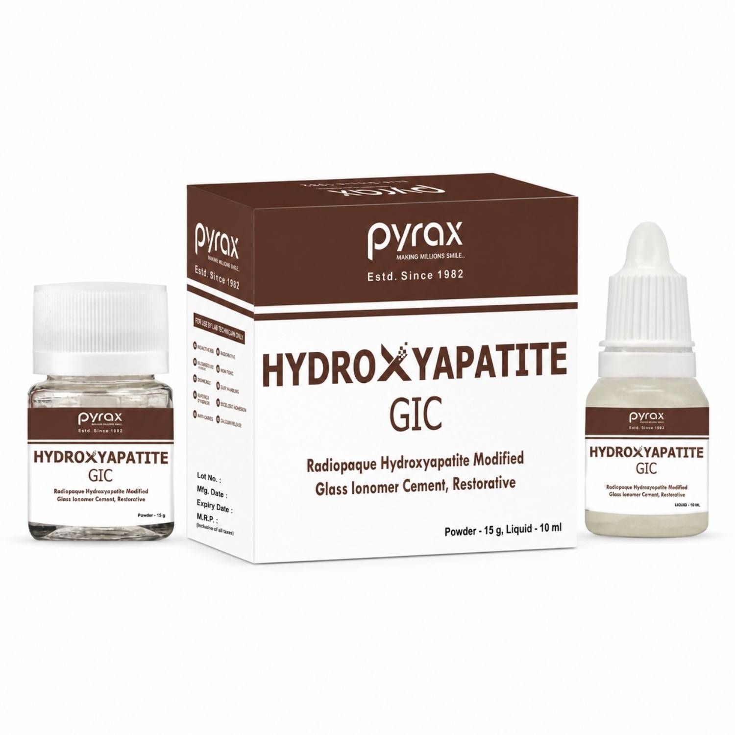 RADIOPAQUE HYDROXYAPETITE MODIFIED GLASS IONOMER RESTORATIVE MATERIAL