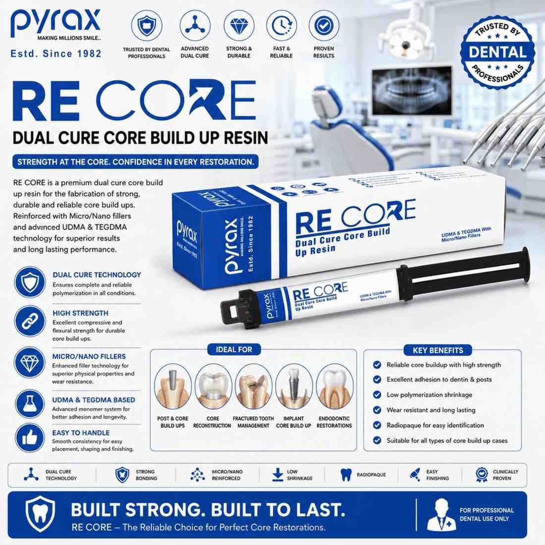 FLOWABLE DUAL CURING CORE BUILD UP COMPOSITE 1*5 ML