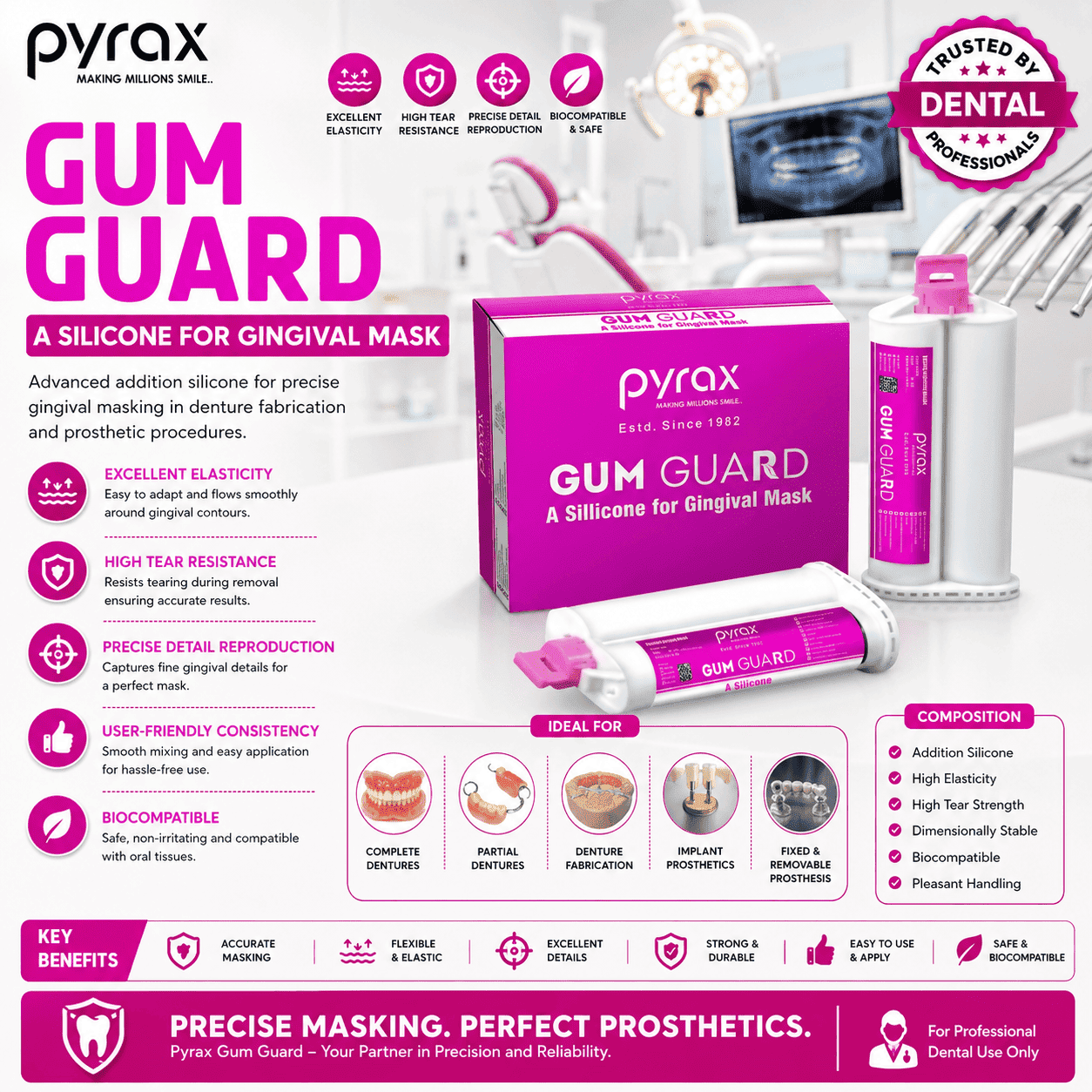 A SILICONE GINGIVA REPRODUCE IMPRESSION MATERIAL 2 INTO 50 ML
