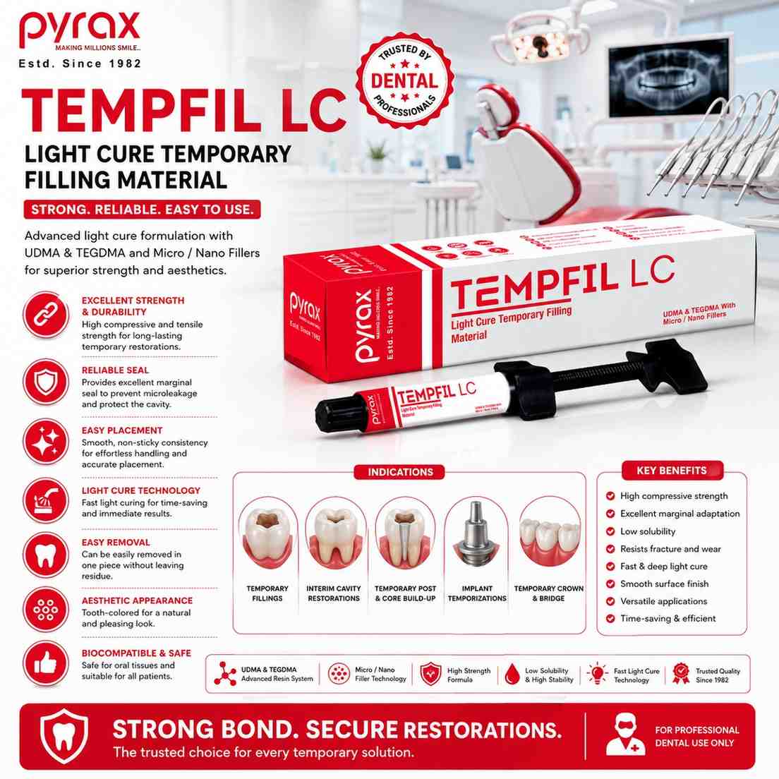 LIGHT CURE TEMPORARY FILLING MATERIAL