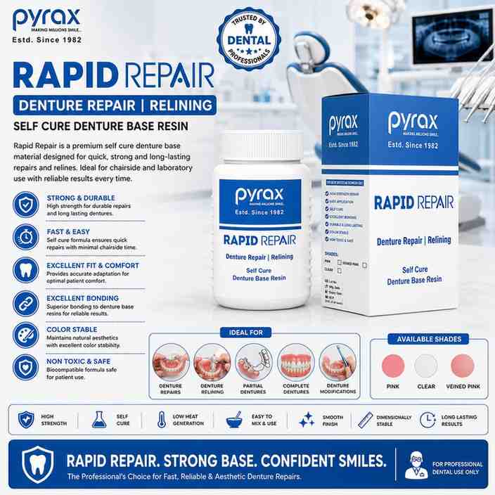 SELF CURE DENTURE BASE RESIN 100 GMS
