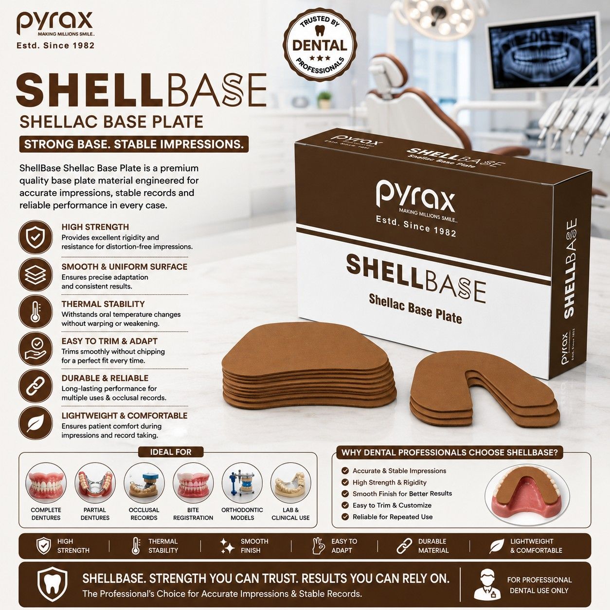 SHELLAC BASE PLATE