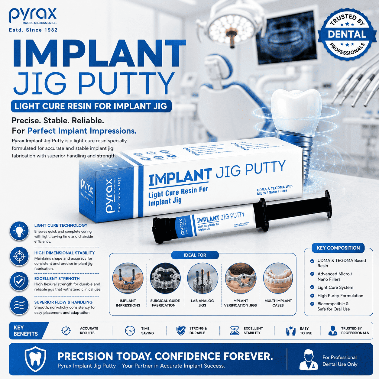 LIGHT CURE RESIN FOR IMPLANT JIG 1 INTO 15 GMS